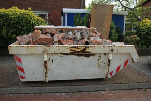 Rubbish removal team in Pimlico sorting recyclable waste