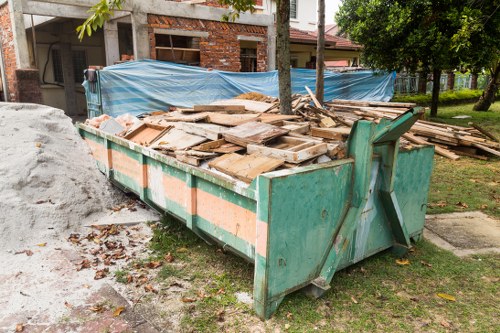 Garbage collection service working on a Pimlico residential street