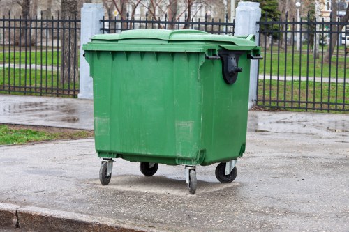 Staff trained in safe waste handling during rubbish removal