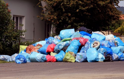 Different types of business waste sorted for removal in Pimlico