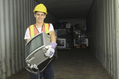 Customer booking a rubbish clearance service and confirming details